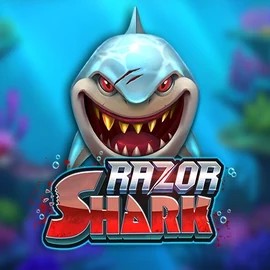 Razor Shark slot logo by Push Gaming at Dux CasinoRazor Shark